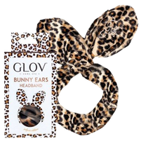 GLOV Bunny Ears Cheetan Pattern спа лента для волос, 1 шт.