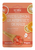 VICTORIA BEAUTY Spoonful yuzu lemon, grapefruit, orange Sheet facial mask, 1 pcs.