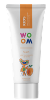 WOOM Kids Peach 3-8 gadi zobu pasta, 50 ml