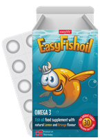  EASYFISHOIL Omega 3 košļājamās pastilas, 30 gab.