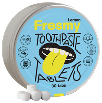 FRESMY Lemon Toothpaste таблетки, 30 шт.