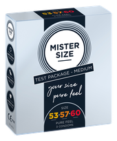 MISTER SIZE 3 sizes 53-57-60 condoms, 3 pcs.