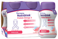 NUTRICIA Nutridrink Protein Omega3 Cool Berry 125 ml, 4 pcs.