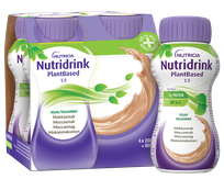 NUTRICIA Nutridrink PlantBased 1,5 kcal/ml ar mokas kafijas garšu 200 ml, 4 gab.