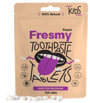 FRESMY Peach Toothpaste For Kids таблетки, 124 шт.
