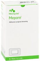 MEPORE 8x15 см Стерильная перевязочный материал для ран, 50 шт.