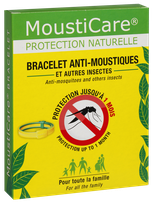 MOUSTICARE Protection Naturelle mosquito and tick repellent bracelet, 1 pcs.