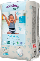 BAMBO Nature Swim Pants, M, 7-12 kg nappy pants, 12 pcs.