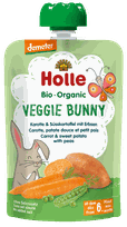 HOLLE Carrots, sweet potatoes and peas puree, 100 g