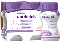 NUTRICIA Nutridrink ar zemeņu garšu 125 ml, 4 gab.