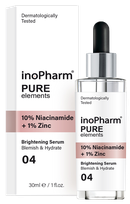 INOPHARM 10% Niacinamide + 1% Zinc serums, 30 ml