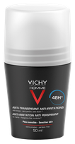 VICHY Homme Anti-perspirant For Sensitive Skin 48H антиперспирант, 50 мл
