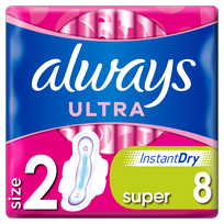 ALWAYS  Ultra Super higiēniskās paketes, 8 gab.