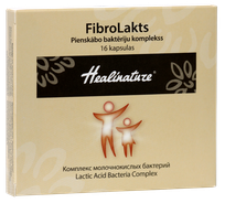 HEALINATURE Healinature FibroLakts Pienskābo Baktēriju Komplekss kapsulas, 16 gab.