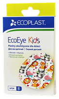 ECOPLAST EcoEye Kids 5.7cmx7.2cm acu plāksteri, 1 gab.