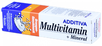 ADDITIVA Multivitamīni + Minerālvielas putojošās tabletes, 20 gab.