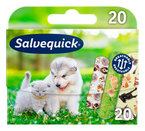 SALVEQUICK Animals Kids bandage, 20 pcs.