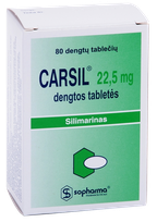 CARSIL 22.5 мг таблетки в оболочке, 80 шт.