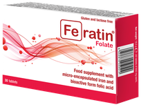Feratin FERATIN Folate tabletes, 30 gab.