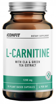 ICONFIT L-Carnitine with ClA & Green Tea Extract 1200 mg kapsulas, 90 gab.