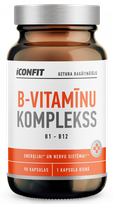 ICONFIT Vitamin B Complex B1-B12 kapsulas, 90 gab.