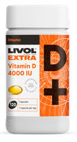 LIVOL  Extra Vitamin D 4000 IU kapsulas, 120 gab.