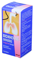 BROMHEXINE GRINDEKS 4 mg/5 ml sīrups, 100 ml