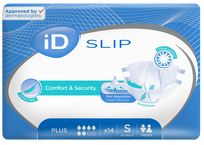 ID Expert Slip Plus S (50-90 см) подгузники, 14 шт.