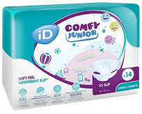 ID Comfy Junior XS Slip 40-70 cm diapers, 14 pcs.