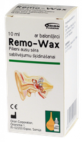 REMO-WAX с баллонным шприцем ушные капли, 10 мл