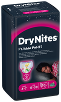 DRY NITES for girls 4-7 years diapers, 10 pcs.