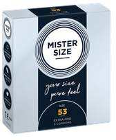 MISTER SIZE 53/180 mm condoms, 3 pcs.