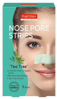 PUREDERM Nose Pore Strips Tea Tree mask, 6 pcs.