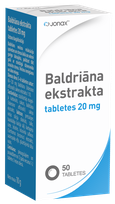 JONAX Baldriāna Ekstrakts 20 mg tabletes, 50 gab.