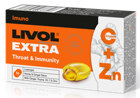 LIVOL  EXTRA Throat & Immunity Ginger-Honey пастилки, 16 шт.