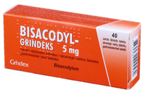 BISACODYL GRINDEKS 5 mg pills, 40 pcs.