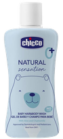 CHICCO Baby Natural Sensation Hair & Body Aloe Vera & Chamomile attīrošs līdzeklis, 200 ml