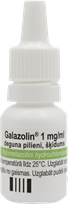 GALAZOLIN 1 mg/ml deguna pilieni, 10 ml