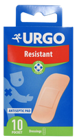 URGO  Resistant 1.9 x 7.2 cm plāksteris, 10 gab.