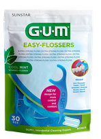 GUM Easy-Flossers Cool Mint zobu starpu tīrītājs, 30 gab.