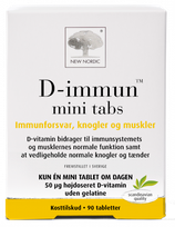 NEW NORDIC Nordic D-immun Mini  tabletes, 90 gab.