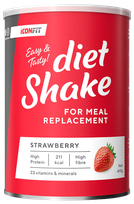 ICONFIT Diet Shake Strawberry pulveris, 495 g