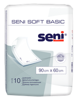 SENI Soft Basic 60x90 cm absorbent bed pad, 10 pcs.