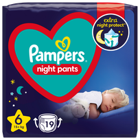 PAMPERS Night 6 (15+ kg) nappy pants, 19 pcs.
