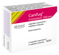 CANIFUG CREMOLUM 200 мг суппозитории, 3 шт.
