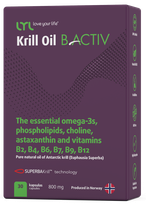 LYL Krill Oil B ACTIV, kapsulas, 30 gab.
