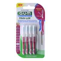 GUM Trav-Ler 1,4 mm zobstarpu birstīte, 6 gab.