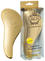 RICH Pure Luxury Satin Touch Detangling Golden Glamour hairbrush, 1 pcs.