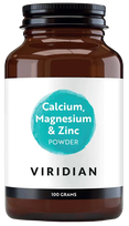 VIRIDIAN Calcium Magnesium & Zinc pulveris, 100 g