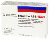 THROMBO ASS 75 mg tabletes, 100 gab.